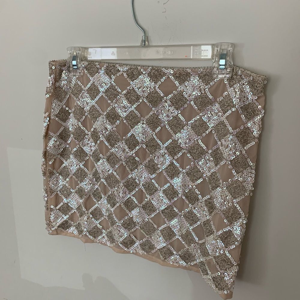 NEW beaded and sequin mini skirt